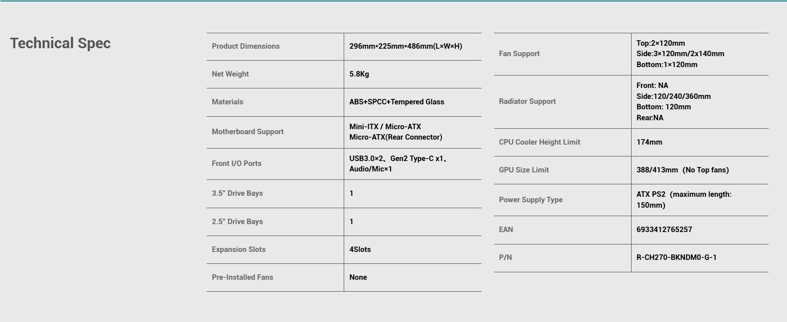 Deepcool CH270 Digital Mid Tower Cabinet