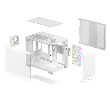 Deepcool CG330 3F Mid Tower Cabinet without PSU (White)