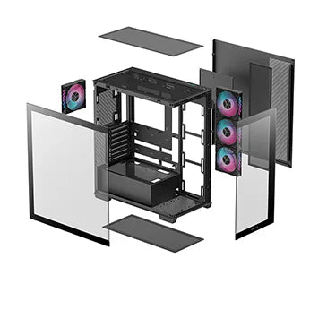 Deepcool CG580 4F Mid Tower Cabinet (Black)