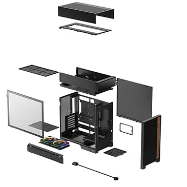 Deepcool CL660 Full Tower Cabinet without PSU (Black)