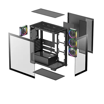 Deepcool CG580 4F V2 Mid Tower Cabinet (Black)