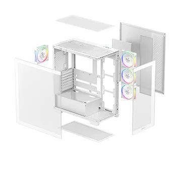 Deepcool CG580 4F V2 Mid Tower Cabinet (White)