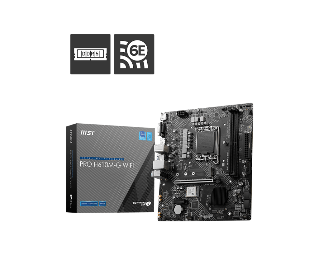MSI PRO H610M-G WiFi Motherboard