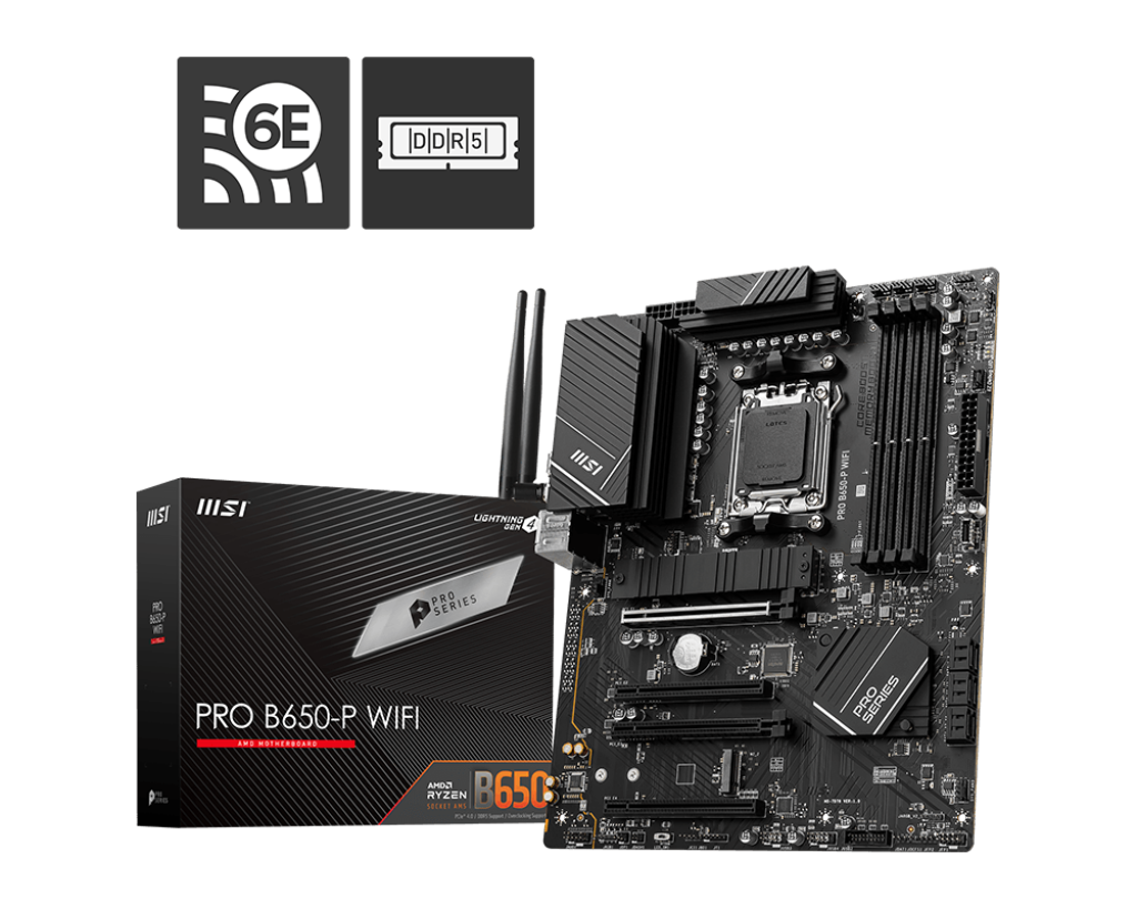 MSI PRO B650-S WiFi ProSeries Motherboard