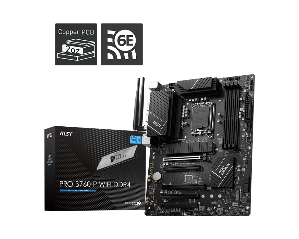 MSI PRO B760-P WiFi ProSeries Motherboard