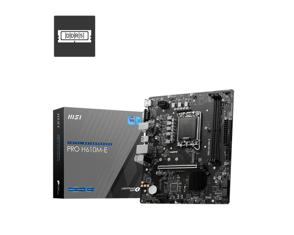 MSI PRO H610M-E DDR4 Motherboard