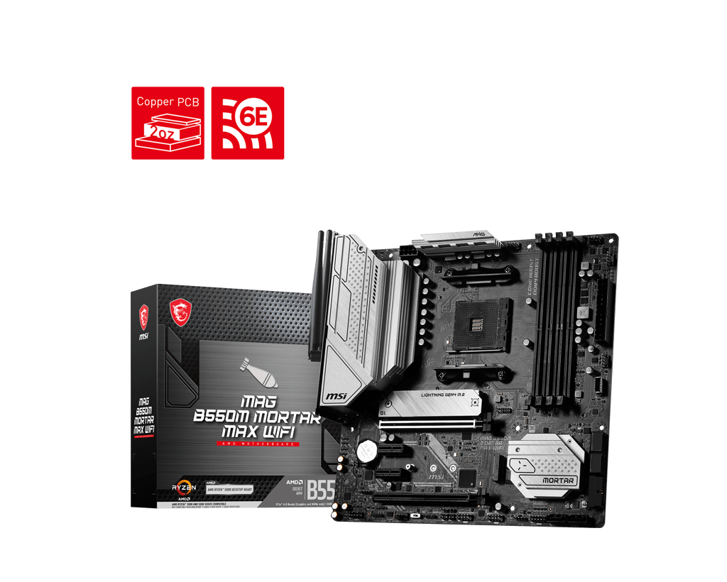 MSI MAG B550M Mortar MAX WiFi Gaming