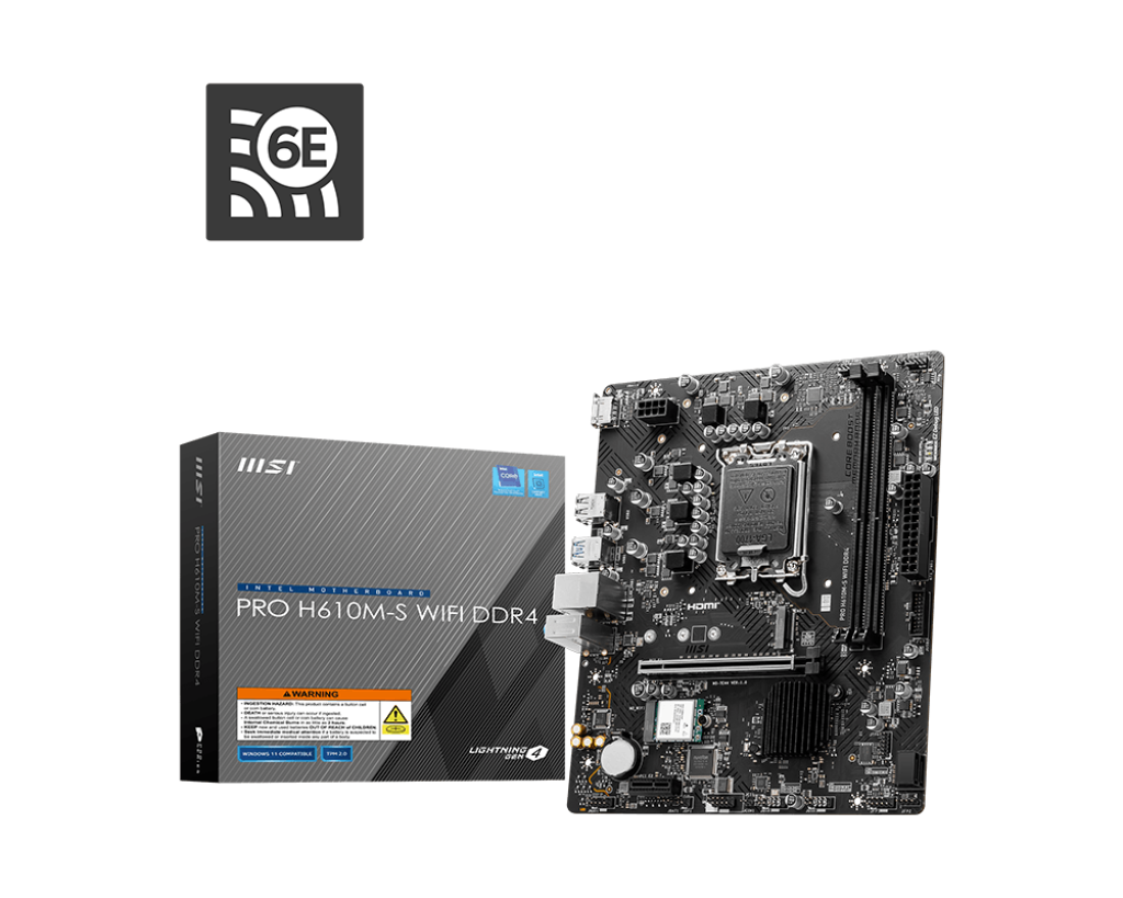 MSI PRO H610M-G WiFi Motherboard DDR4