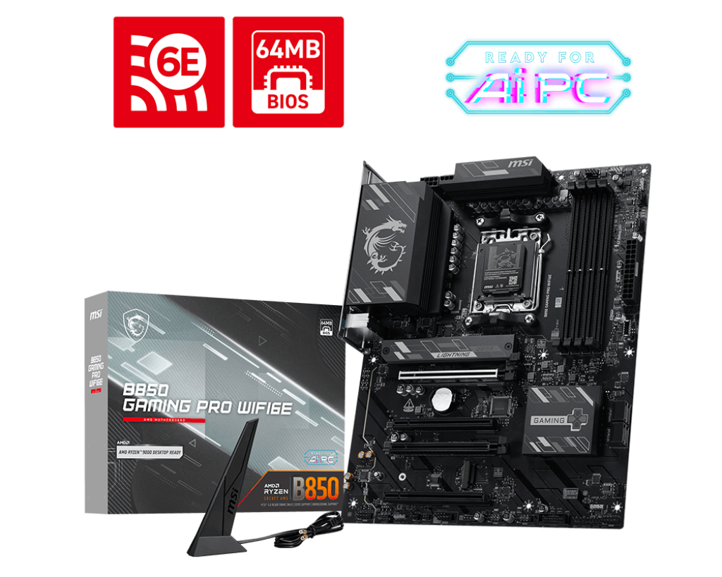 MSI B850 Gaming PRO WIFI6E Motherboard