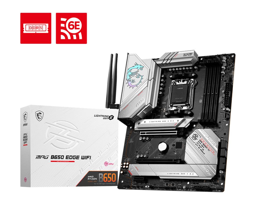 MPG B650 Edge WiFi AMD AM5 ATX Motherboard