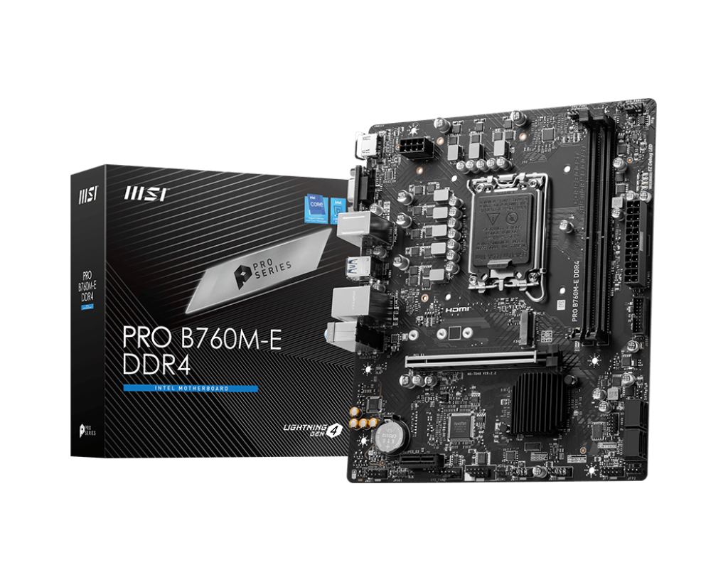 MSI PRO B760M-E DDR4 Motherboard
