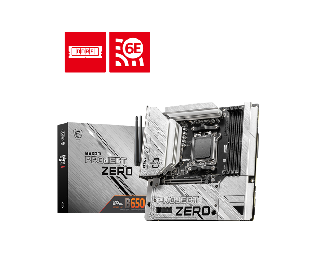MSI B650M Project Zero Motherboard