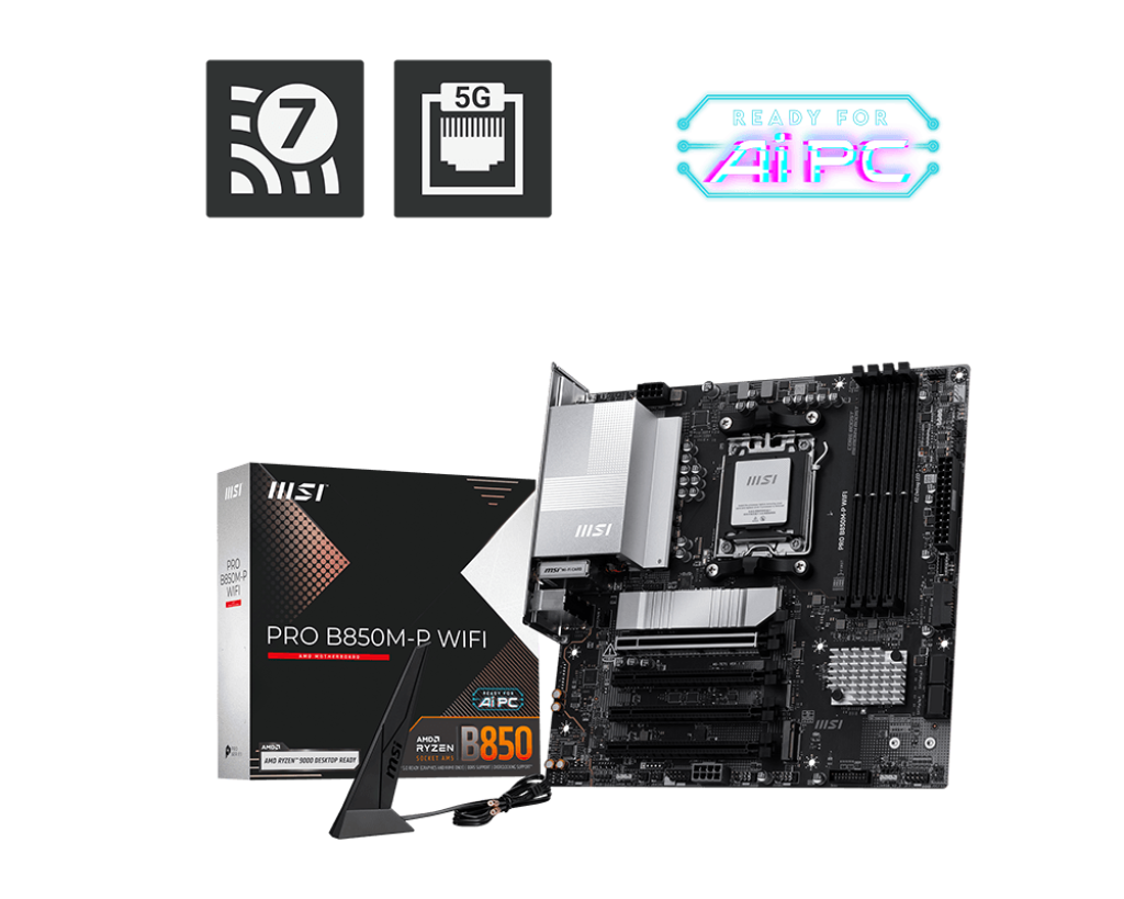 MSI PRO B850M-P WiFi Motherboard