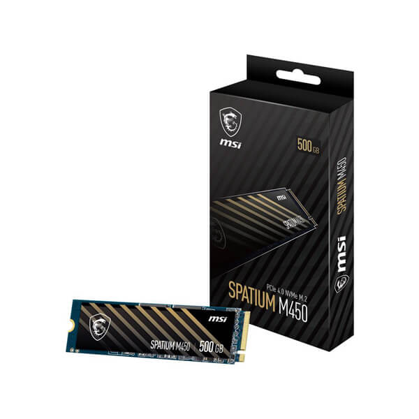 MSI Spatium M450 500GB NVMe Gen4 SSD
