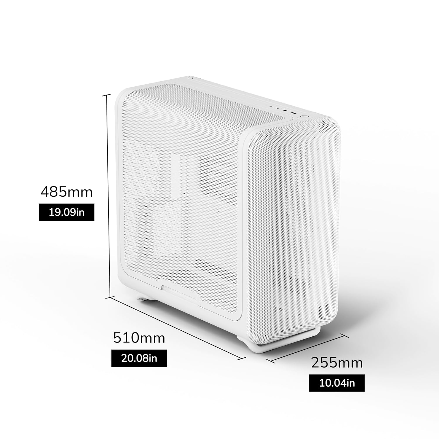 Hyte X50 Modern Performance ATX Mid-Tower PC Gaming Case - Snow White
