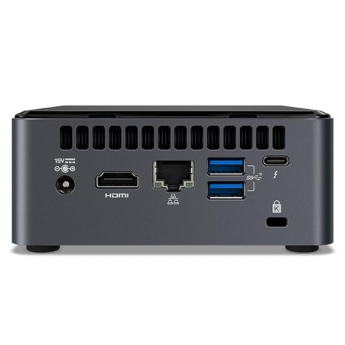 Intel Mini PC BOXNUC10I5FNH - Core i5-10210U, i5 10th Gen, 8 GB Ram, 512 GB SSD Windows 11 Mini PC (Black)