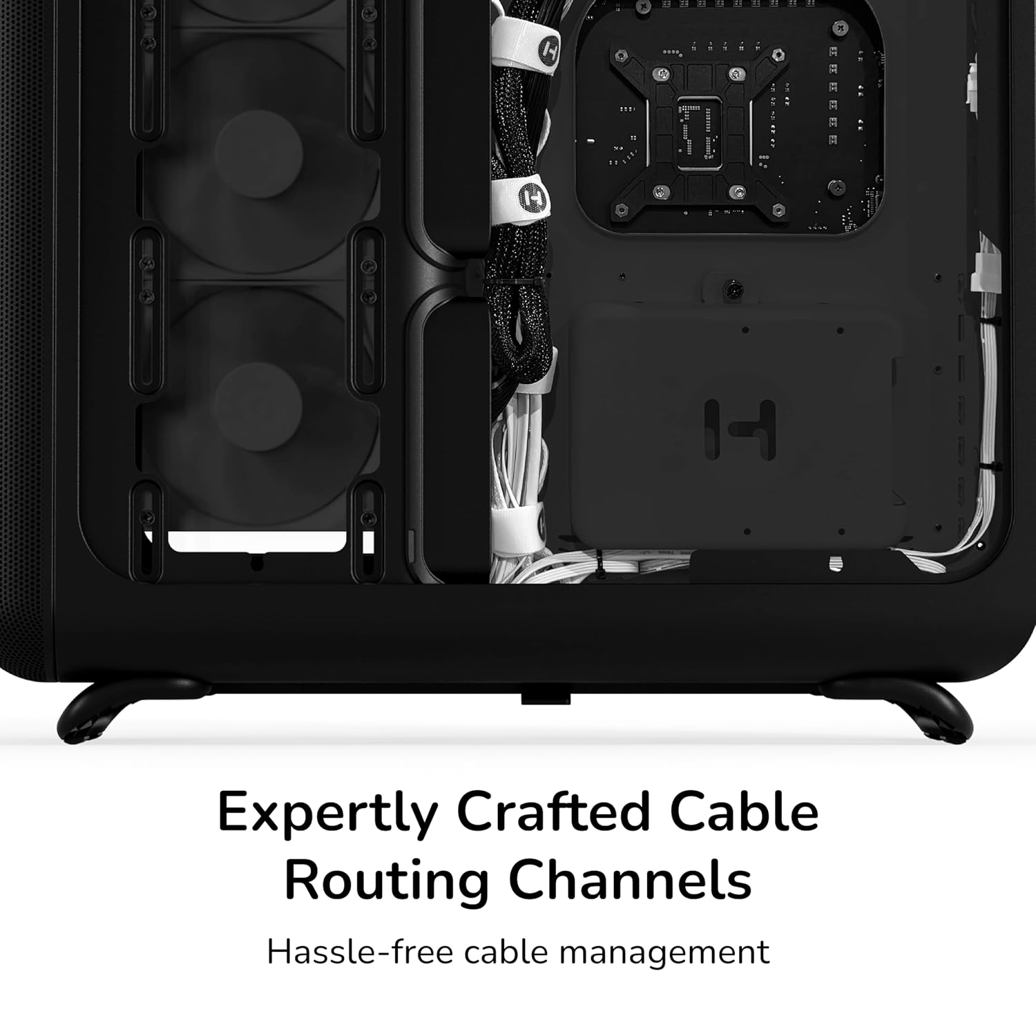 Hyte X50 Air Modern Performance ATX Mid-Tower PC Gaming Case - Pitch Black