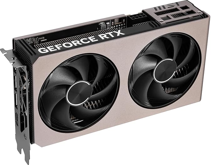 MSI GeForce RTX 5060 Ti 16G Inspire 2X OC Graphic Card - NVIDIA GeForce RTX 5060 Ti GPU, 16GB GDDR7 128-bit Memory, 28 Gbps, PCI Express Gen 5 x16 Interface, Upto 2617 MHz, STORMFORCE Fan