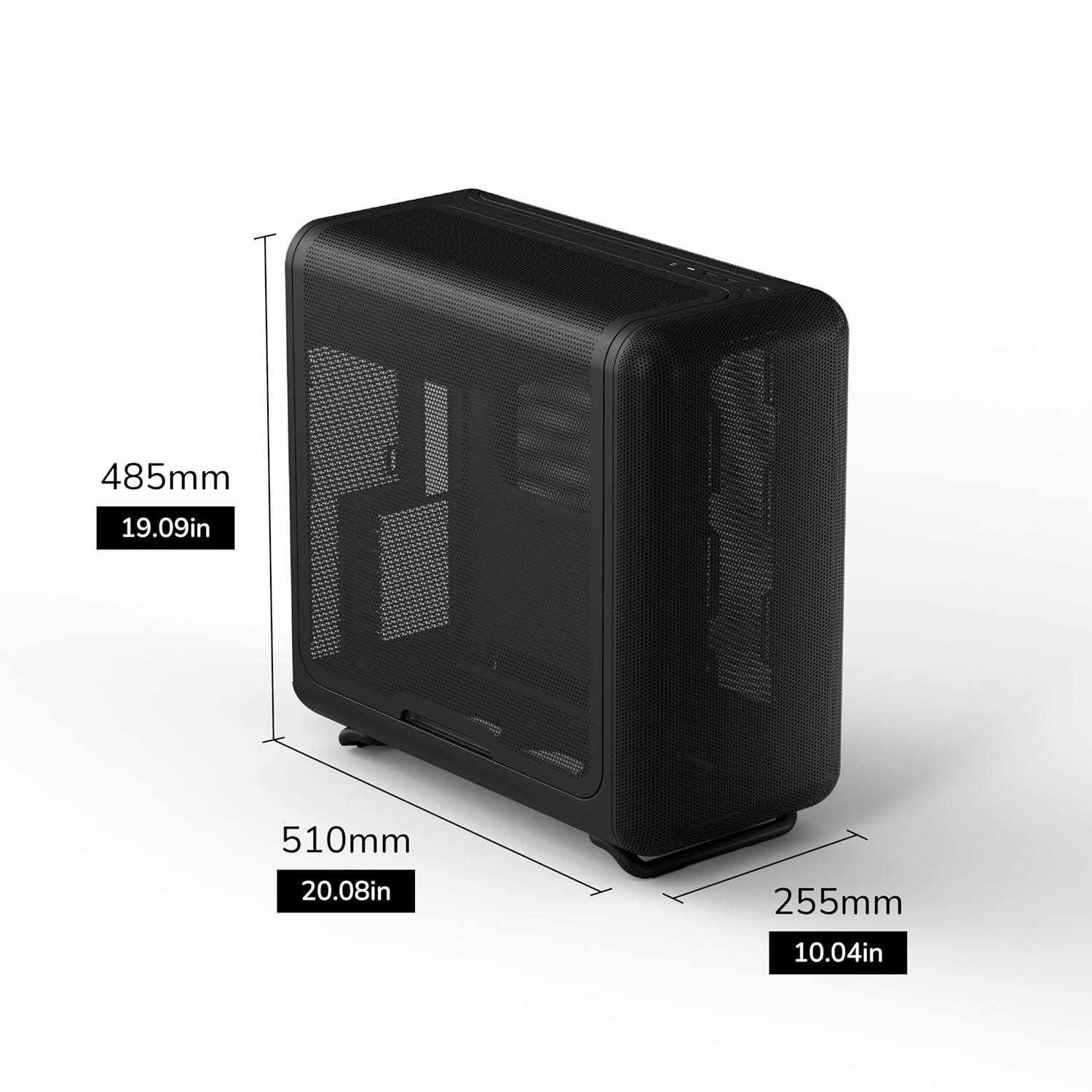Hyte X50 Air Modern Performance ATX Mid-Tower PC Gaming Case - Pitch Black