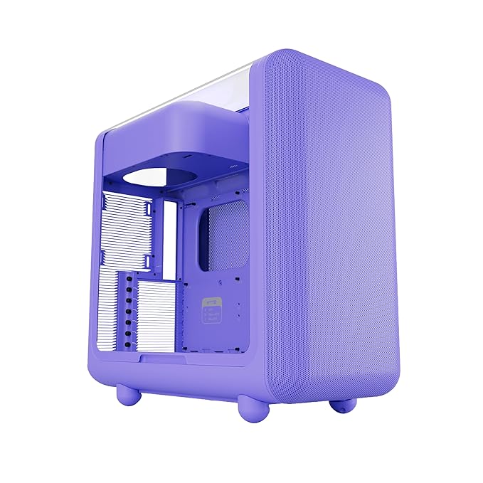 Hyte X50 Modern Performance ATX Mid-Tower PC Gaming Case - Taro Milk (Purple)