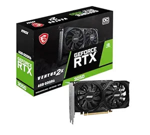 MSI GeForce RTX 3050 Ventus 2X E 6G OC PCI_E Graphic Card