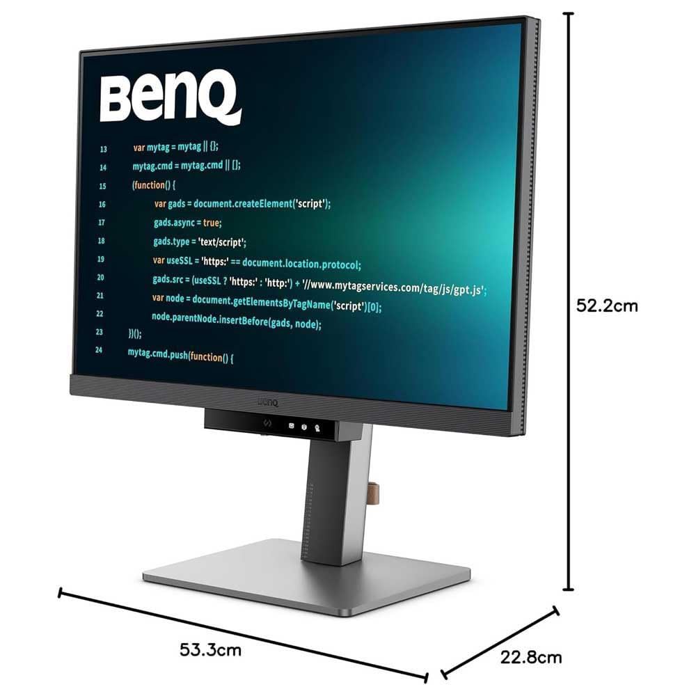 BenQ RD240Q 24” WQXGA Programming Monitor|90W USB Type-C| Advanced Coding Modes| Coding HotKey| Ergonomic Design| 16:10 Special Ratio| Circadian Mode| Eye-Care Technology| Eco-Friendly Design