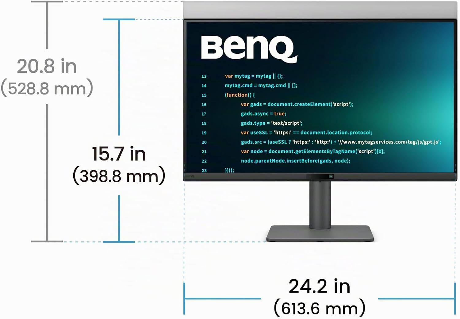 BenQ RD270Q 27 Inch 2K 144hz Programming Monitor, Matte Nano Panel, Coding Mode, 65W USB-C Night Protection, Ergonomic Design and Eye Care Solution