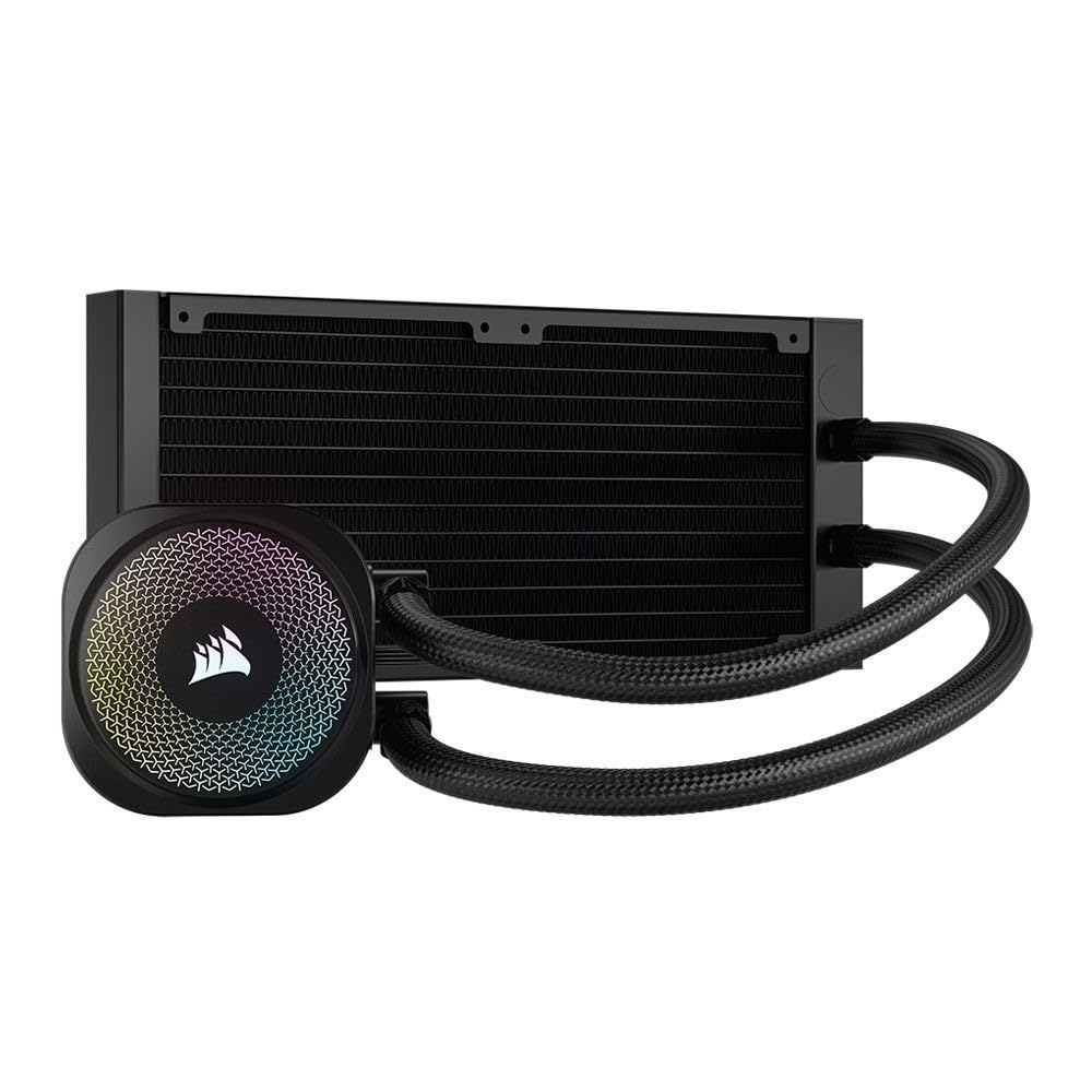 CORSAIR Nautilus 240 RS ARGB Liquid CPU Cooler – RS120 ARGB Fans – Fits Intel® LGA 1851, AMD® AM5/AM4 – Simple Daisy-Chain Connections - Direct Motherboard Connection - Black