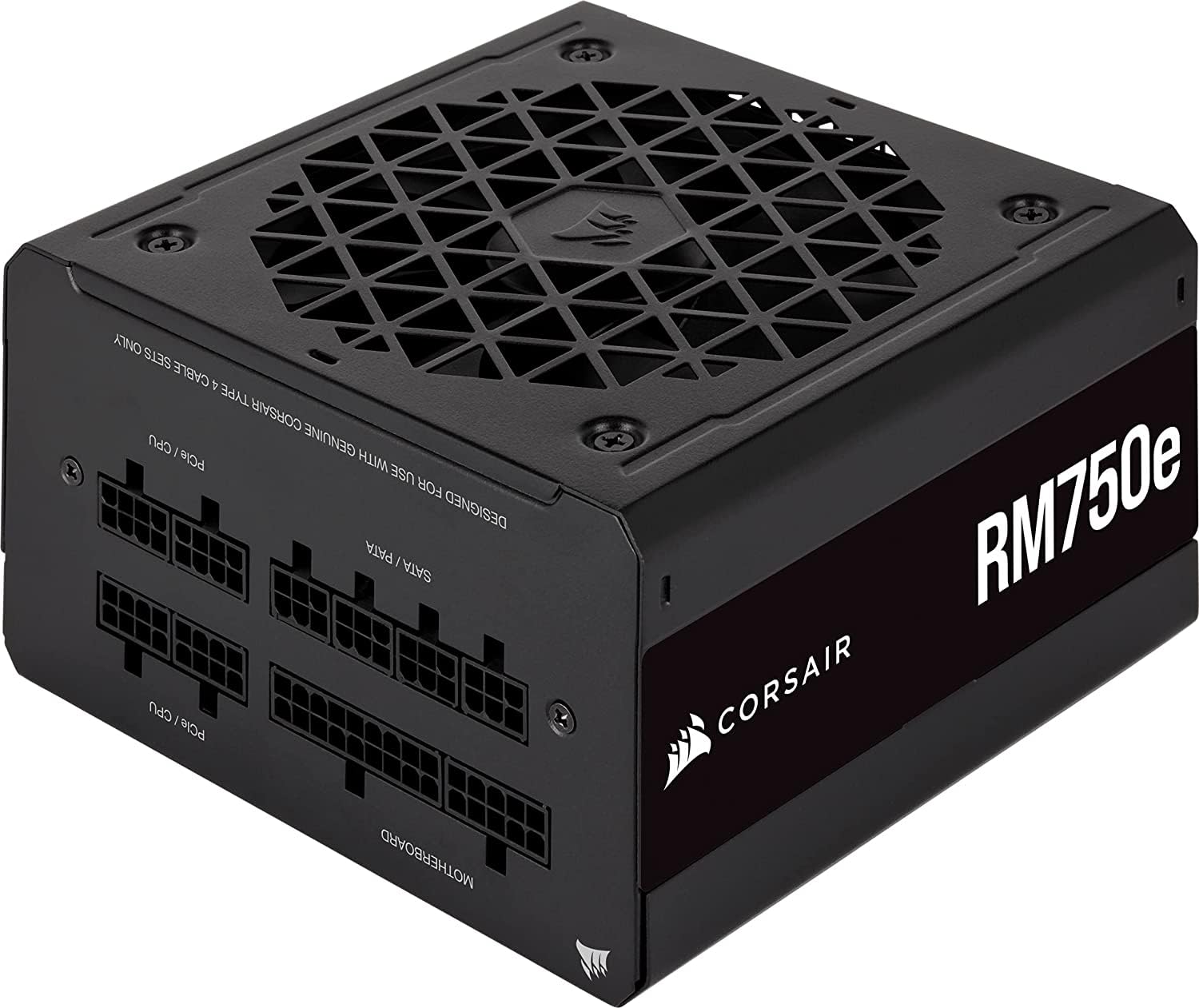 Corsair RM750e (2023) Fully Modular Low-Noise ATX Power Supply - ATX 3.0 & PCIe 5.0 Compliant - 105°C-Rated Capacitors - 80 Plus Gold Efficiency - Modern Standby Support - Black