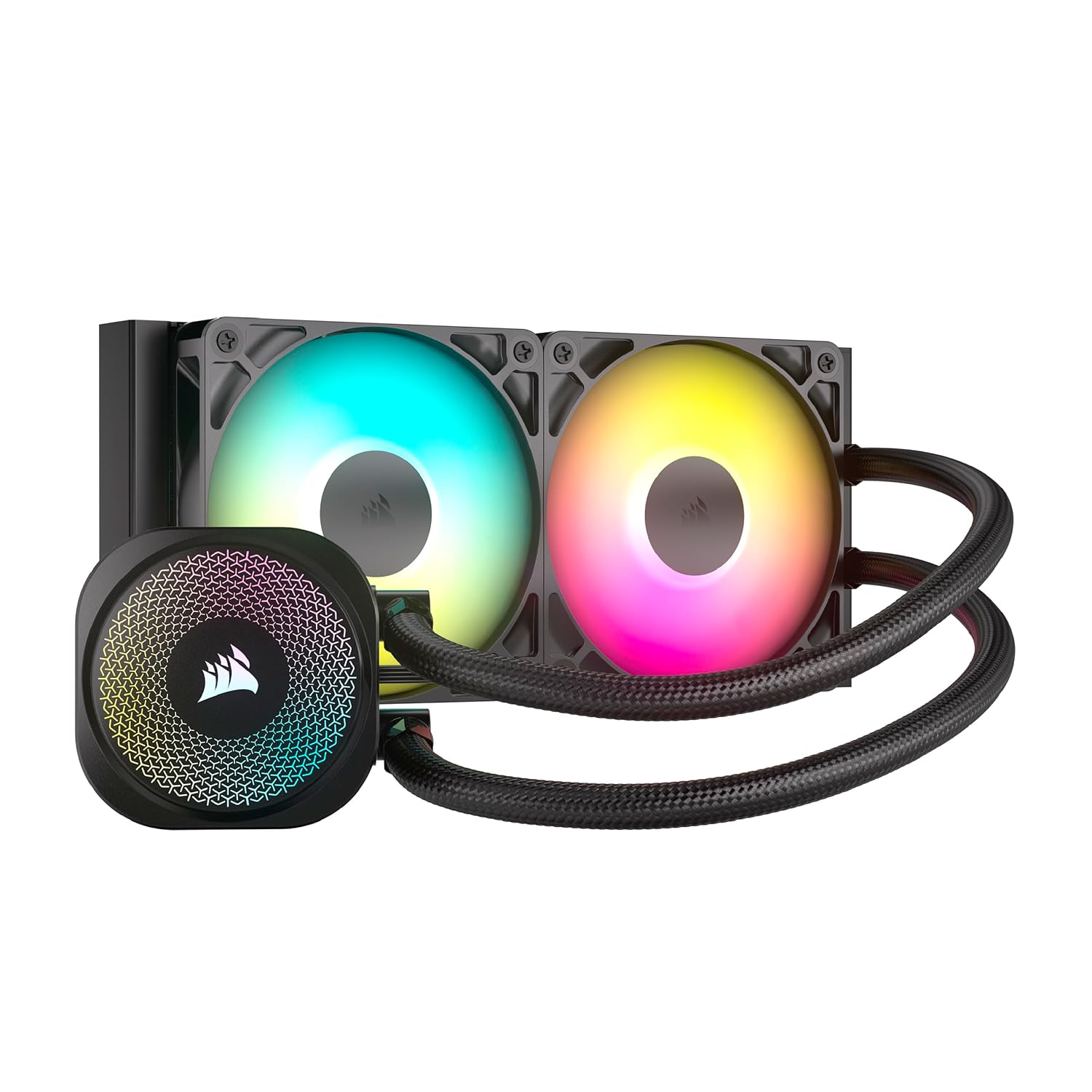 CORSAIR Nautilus 240 RS ARGB Liquid CPU Cooler – RS120 ARGB Fans – Fits Intel® LGA 1851, AMD® AM5/AM4 – Simple Daisy-Chain Connections - Direct Motherboard Connection - Black