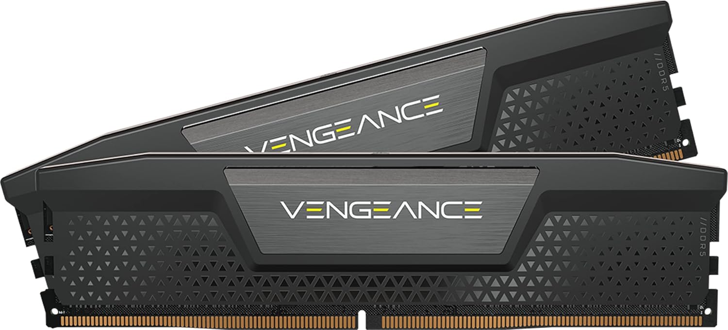 CORSAIR VENGEANCE DDR5 RAM 32GB (2x16GB) 5600MHz CL40-40-40-77 1.25V Intel XMP Desktop Computer Memory - Black (CMK32GX5M2B5600C40)