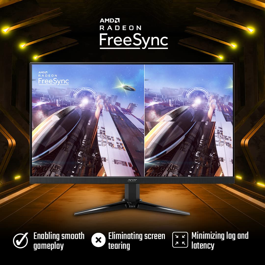 acer QG241Y 23.8 Inch (60.45 Cm) Full HD VA Panel Gaming LCD Monitor with LED Back Light I 75Hz Refresh Rate I 1 MS VRB Response Time I 2 X HDMI 1 X VGA I AMD Free Sync Technology I Black