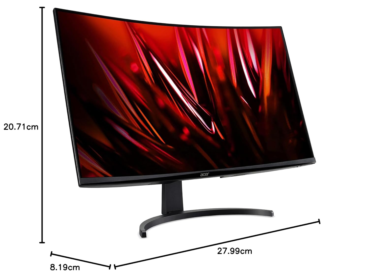 Acer ED320Q X2 31.5 Inch Full HD 1500R Curved VA Panel Gaming Backlit LED LCD Monitor