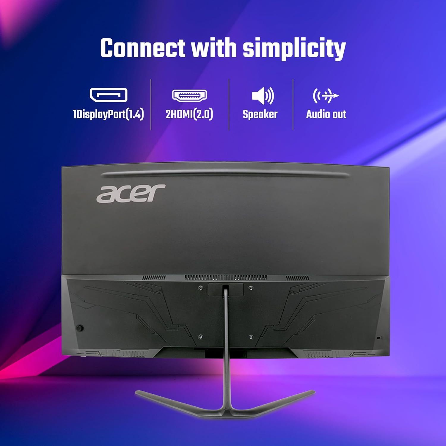 Acer ED320Q X2 31.5 Inch Full HD 1500R Curved VA Panel Gaming Backlit LED LCD Monitor