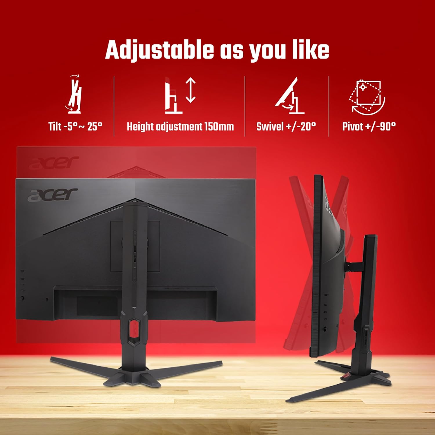 Acer Nitro XV272U F3 27 inch IPS WQHD 2560x1440 Gaming Backlight LED LCD Monitor