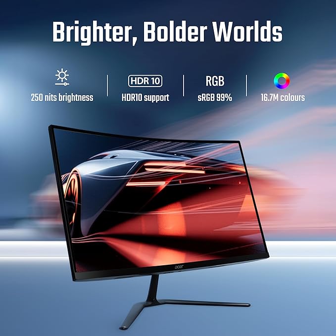 Acer Nitro ED270 X0 27 inch Full HD 1920×1080 VA Curved Gaming Monitor