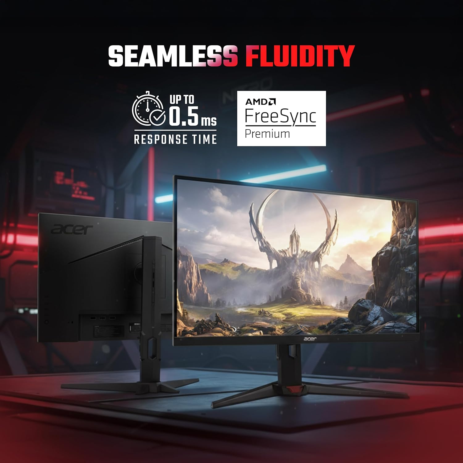 Acer Nitro VG270U X1 | 27 Inch WQHD (2560×1440) IPS Gaming Monitor