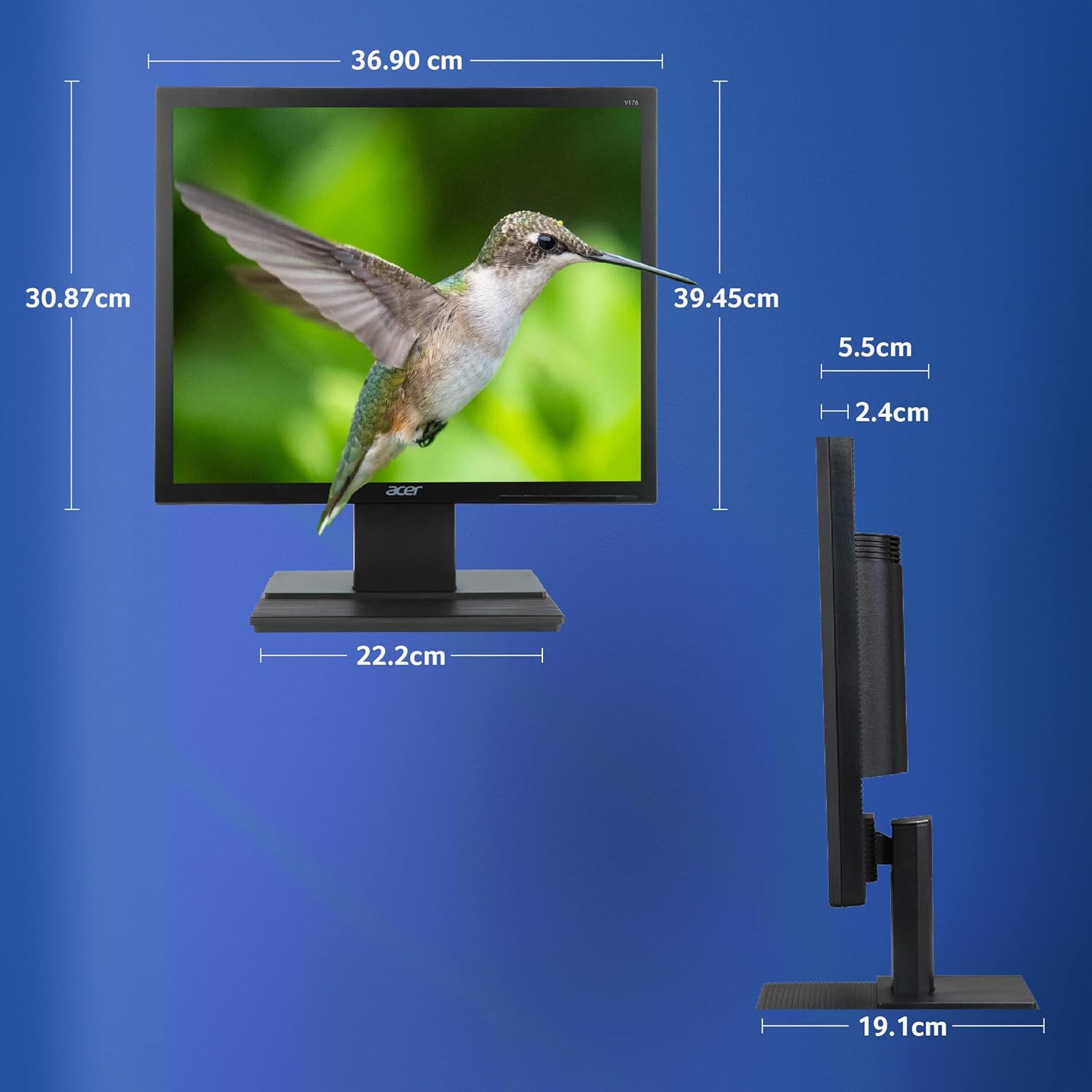 Acer V176L 17-inch(44cm) Square 1280 X 1024 (SXGA) Resolution LED Backlit Computer Monitor