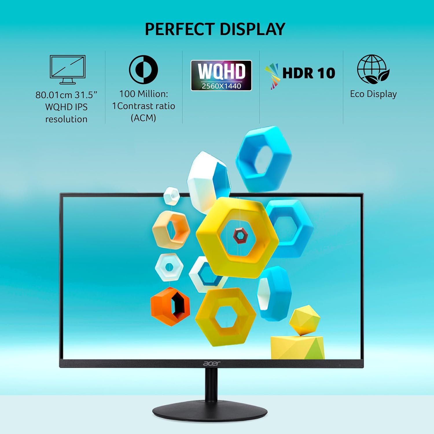 Acer SA322QU E 31.5 Inch WQHD IPS Monitor