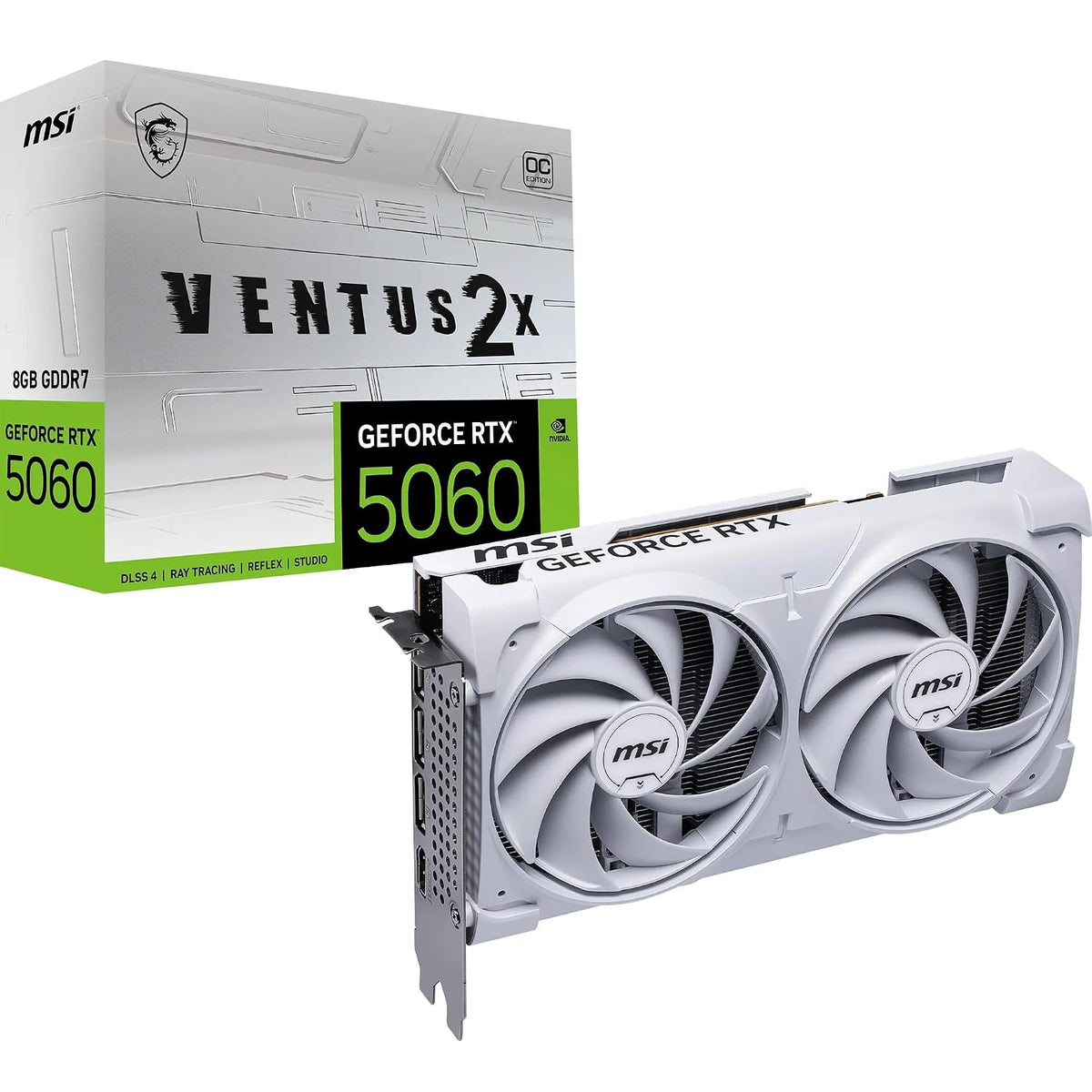 MSI GeForce RTX 5060 8G VENTUS 2X OC WHITE