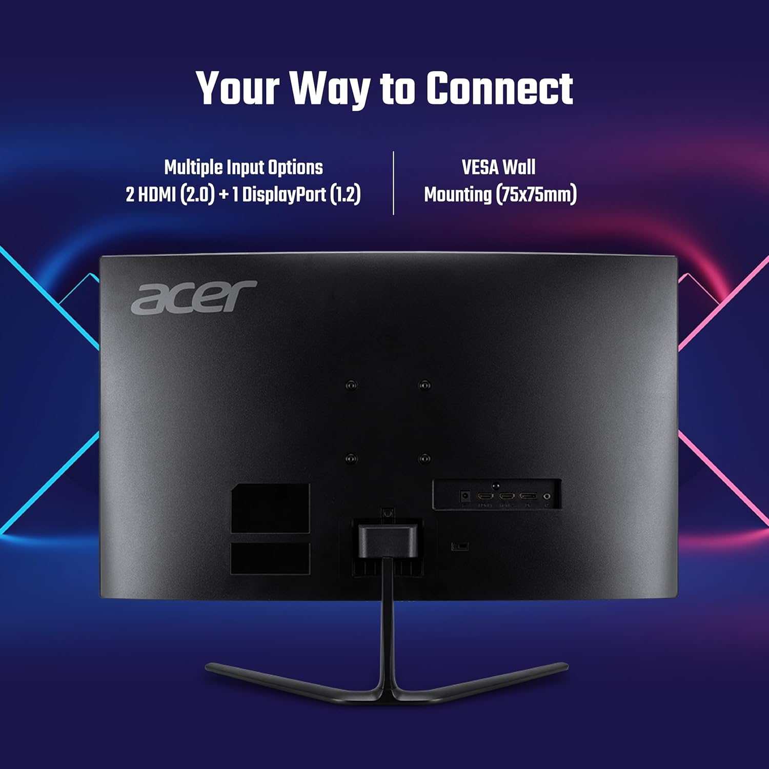 Acer ED270 Z 27 Inch Full HD 1500 R Curved Gaming Backlit LED LCD Monitor
