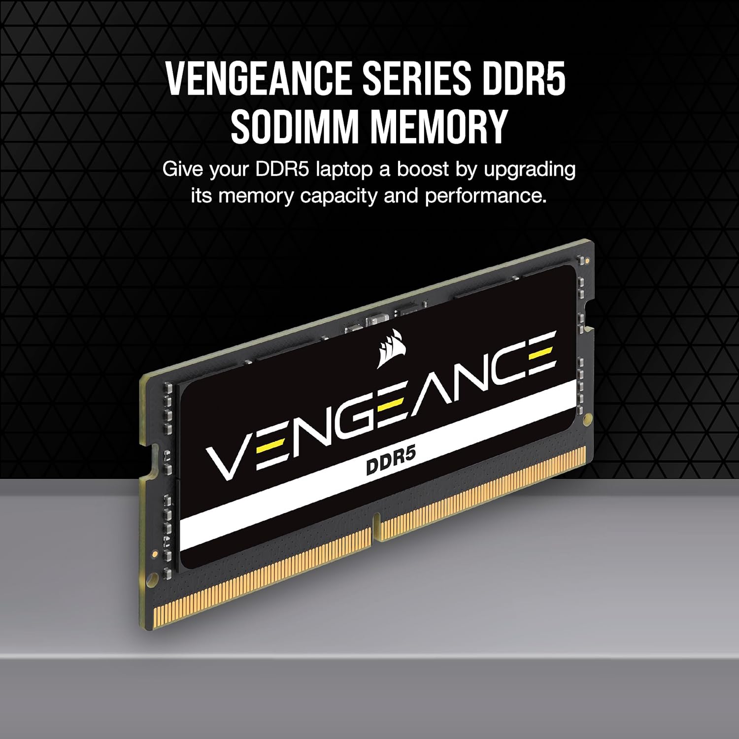 Corsair Vengeance DDR5 SODIMM 8GB (1x8GB) DDR5 4800MHz C40 (Compatible with Nearly Any Intel and AMD System, Easy Installation, Faster Load Times, Smoother Multitasking, XMP 3.0 Compatibility) Black