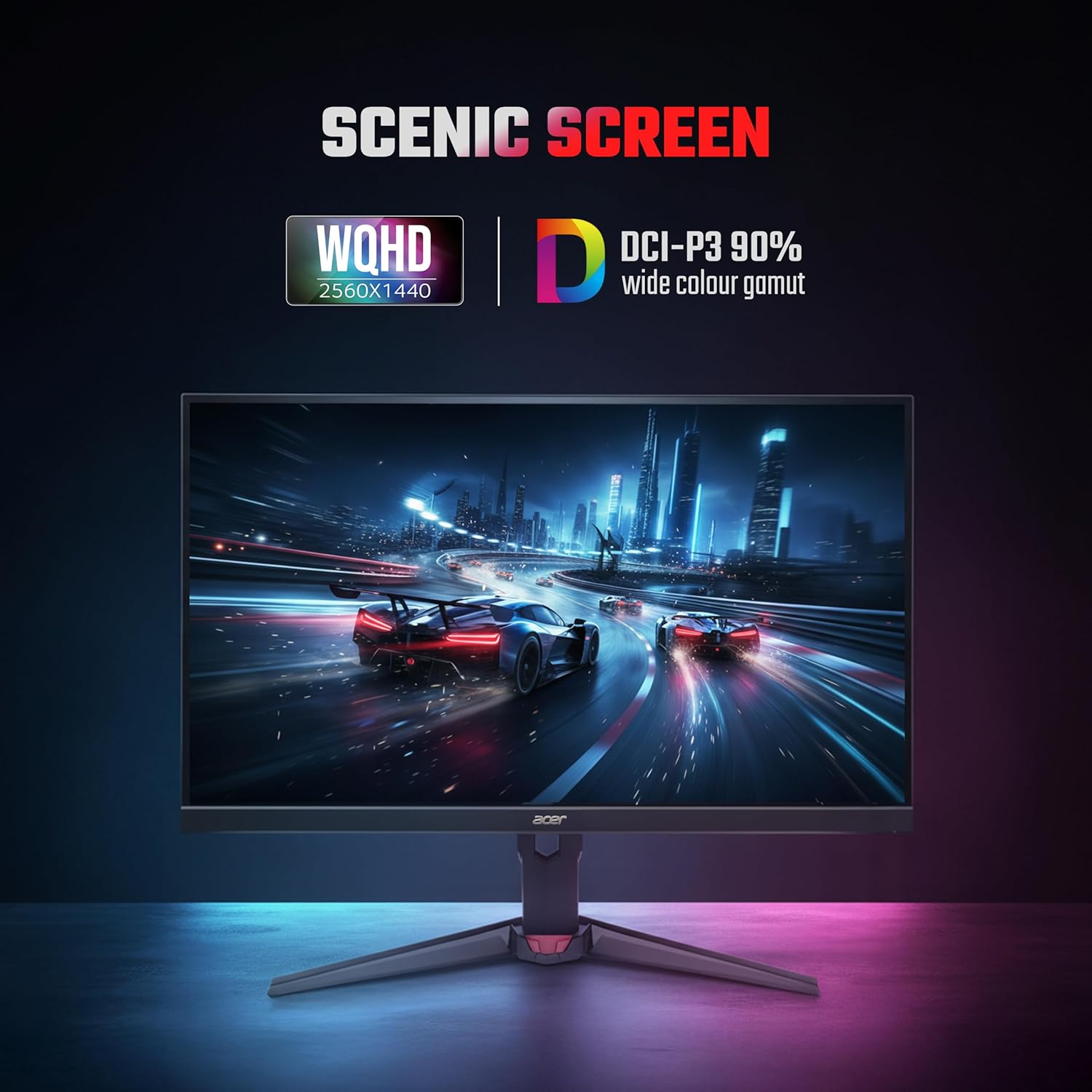 Acer Nitro VG270U X1 | 27 Inch WQHD (2560×1440) IPS Gaming Monitor