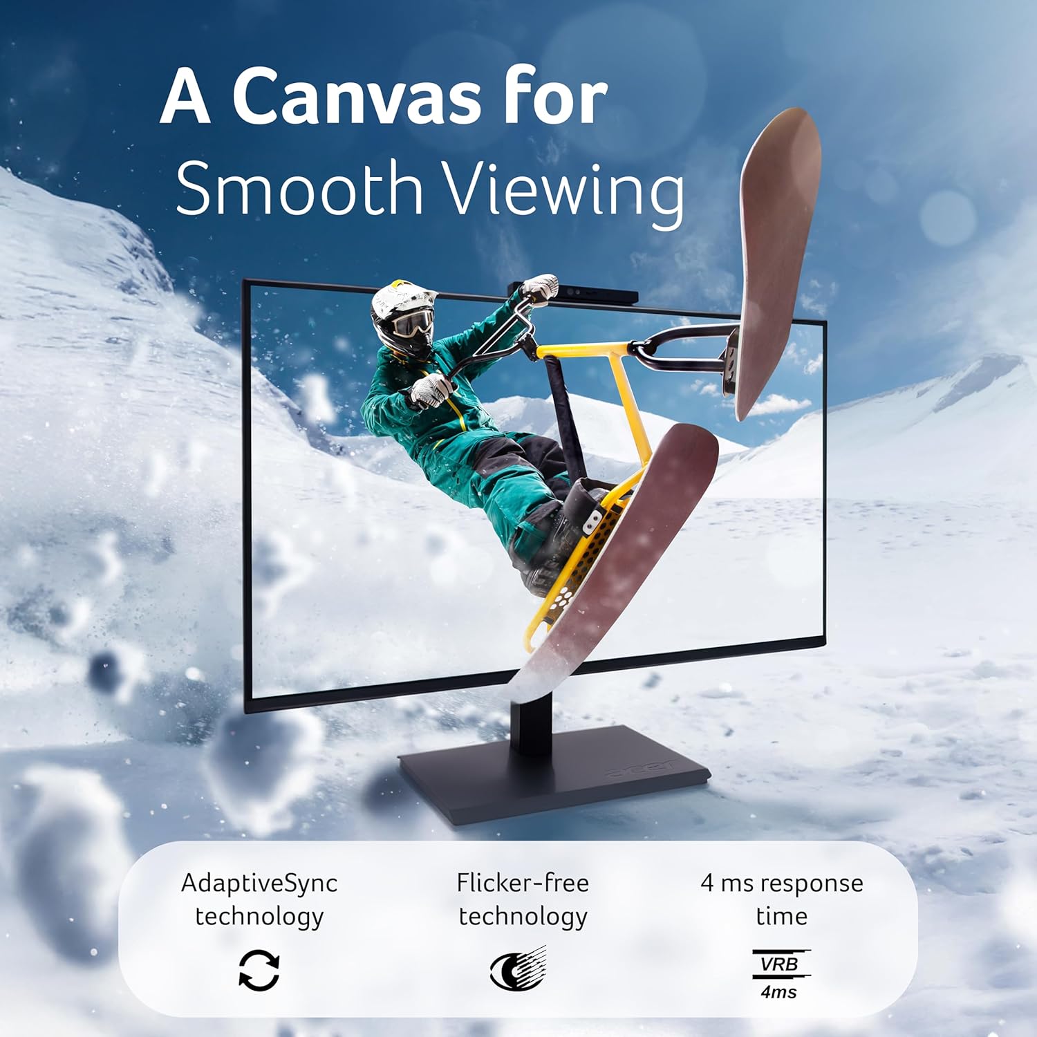 Acer B277 D6 (Webcam) 27 Inch IPS Full HD Backlit LED LCD Monitor