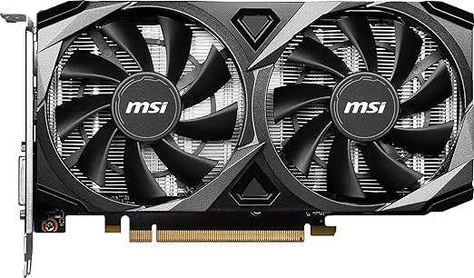 MSI Geforce pci_e RTX 3050 Ventus 2X XS 8G OC Gaming Graphics Card - 8GB GDDR6, 1807 Mhz, PCI Express Gen 4 X 8, 128-Bit, 1X DP V 1.4A, HDMI 2.1 (Supports 4K)