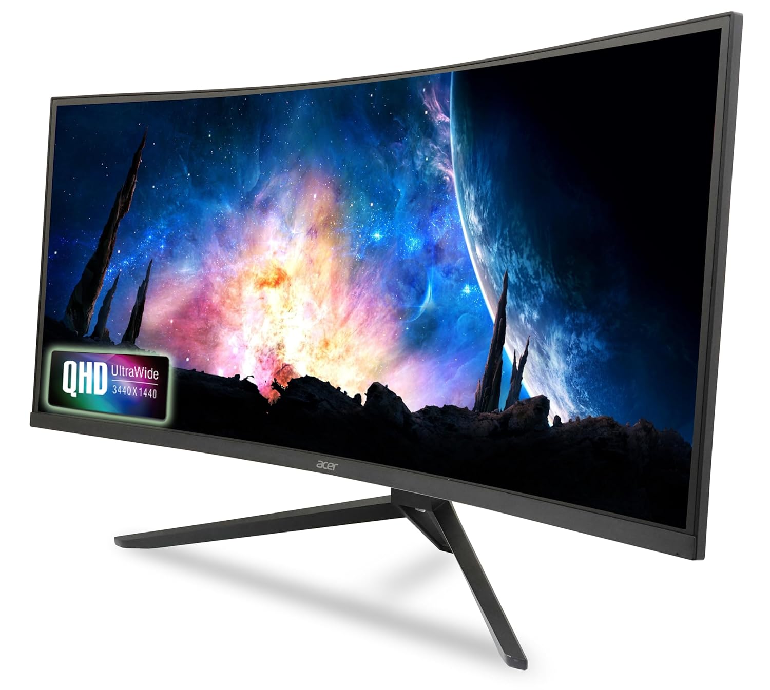 Acer ED343CUR J 34 Inch UWQHD (3440x1440) Pixels VA Panel 1000R Curved Backlight LED Monitor