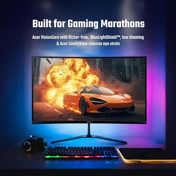 Acer Nitro ED270 X0 27 inch Full HD 1920×1080 VA Curved Gaming Monitor