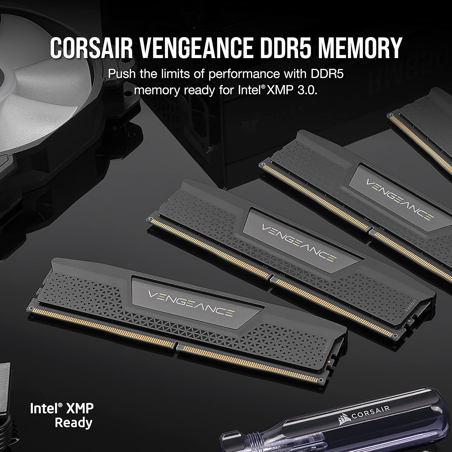 CORSAIR Vengeance DDR5 RAM 128GB (2x64GB) 6400MHz CL42-52-52-104 1.35V Intel XMP 3.0 Desktop Computer Memory – Black (CMK128GX5M2B6400C42)