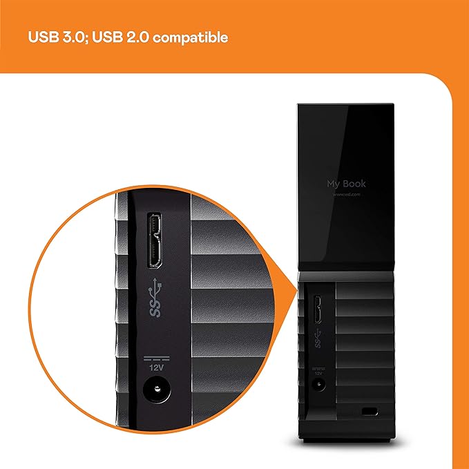 WD My Book 18TB Desktop HDD (WDBBGB0180HBK-BESN)