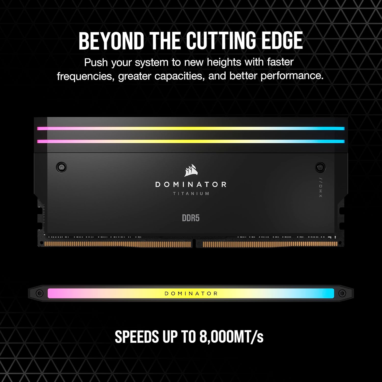 CORSAIR Dominator Titanium RGB DDR5 RAM 32GB (2x16GB) DDR5 6000MHz CL30 Intel XMP iCUE Compatible Computer Memory - Black (CMP32GX5M2B6000C30)